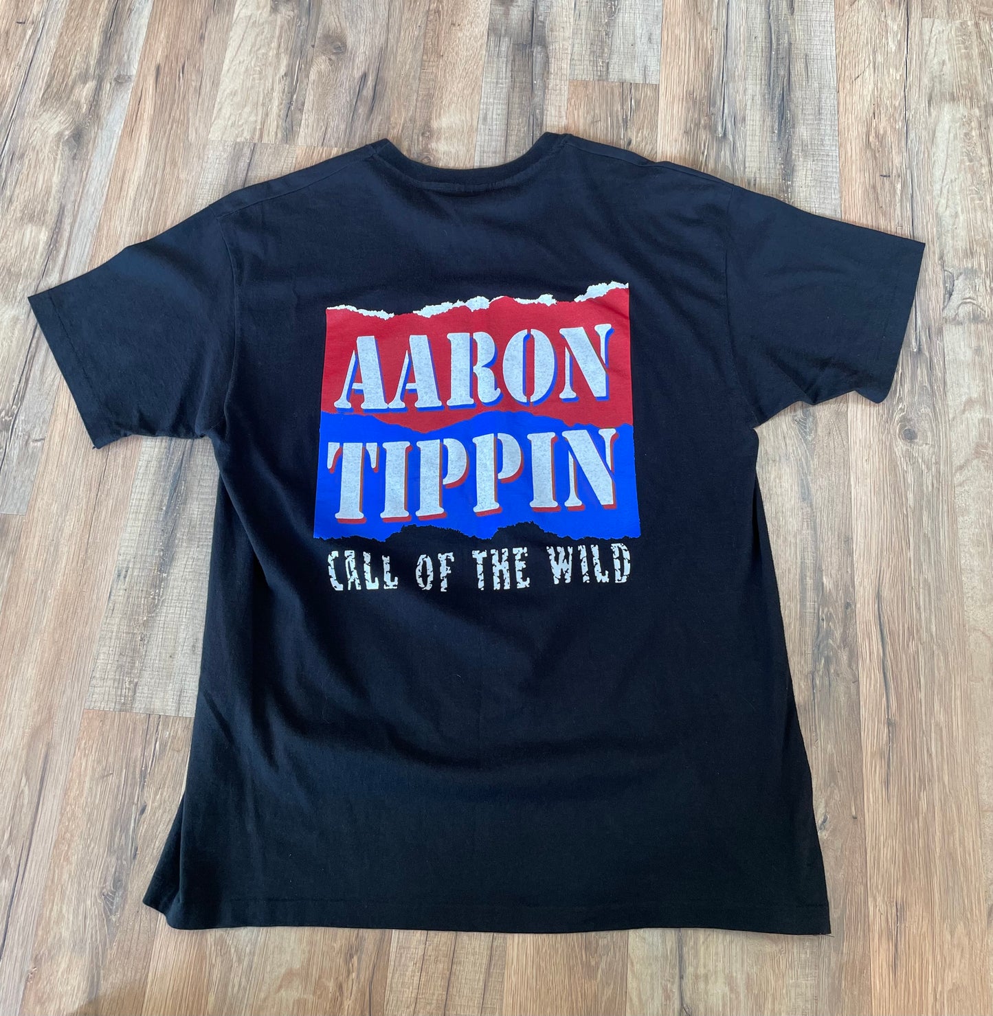 1993 Aaron Tippin Call Of The Wild Black T-Shirt Size XL