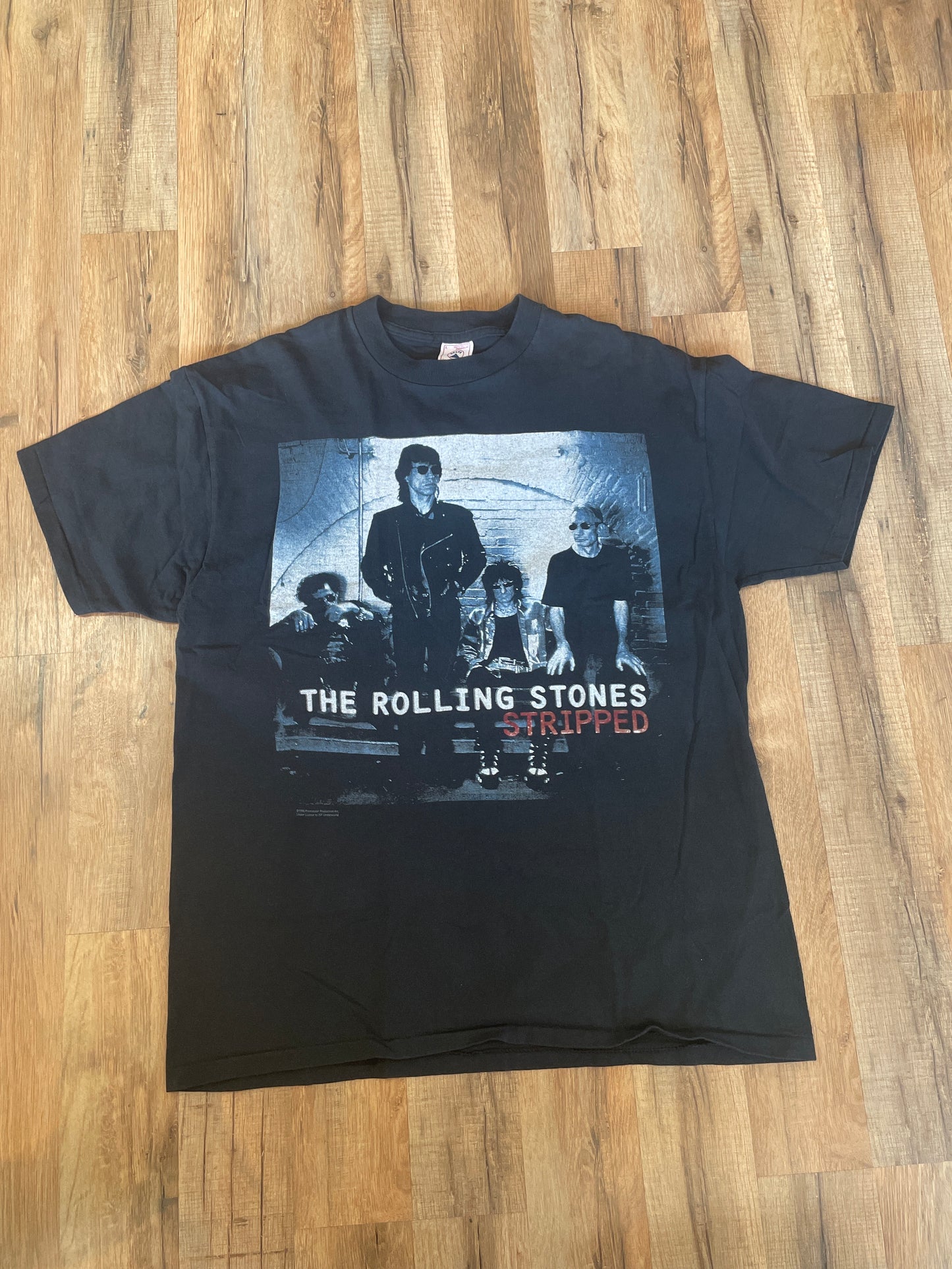 1996 Rolling Stones Black T-Shirt Size L