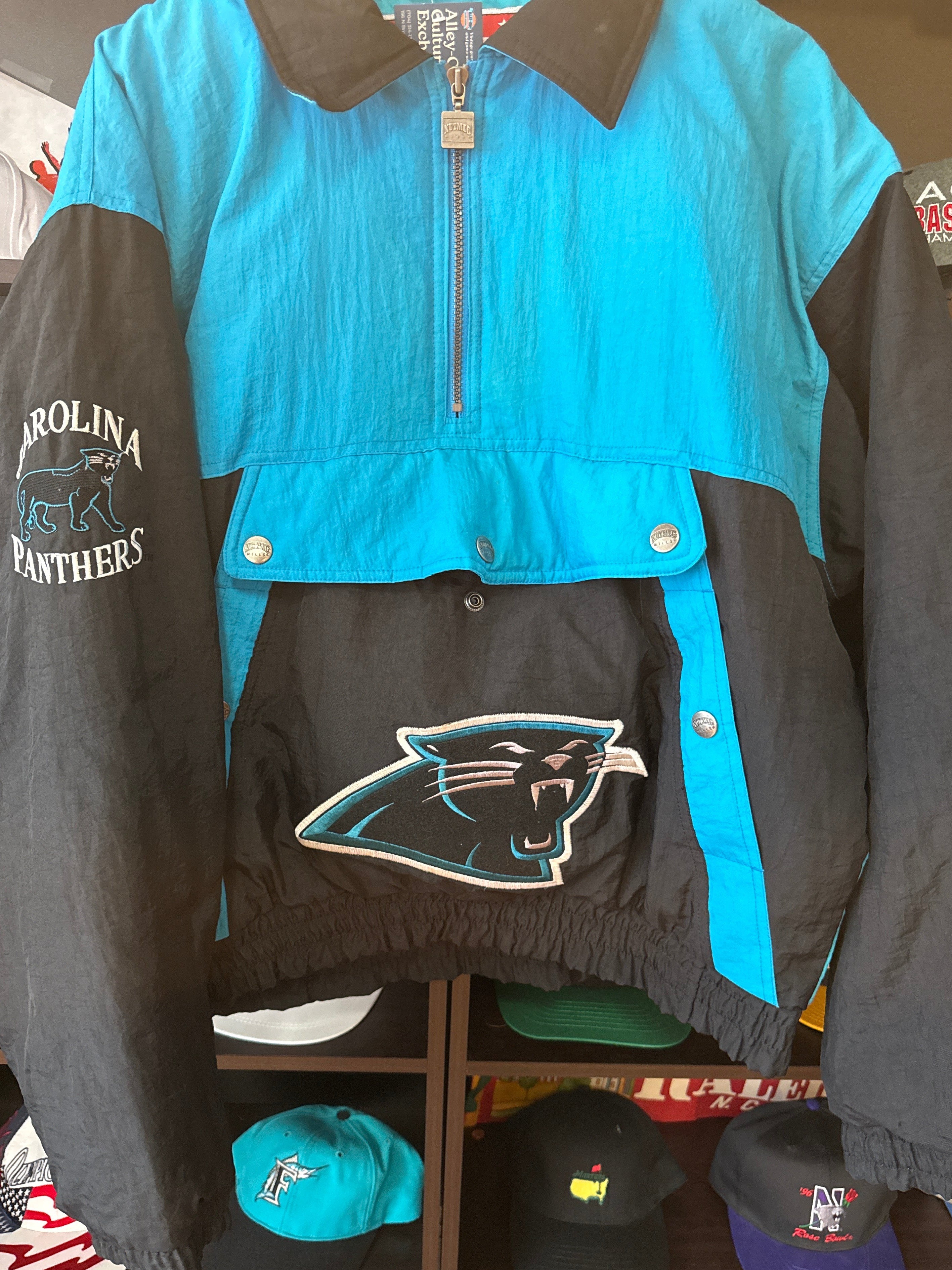 90s Panthers Puffer Nutmeg Jacket, Size L – Alley Oop Culture Exchange
