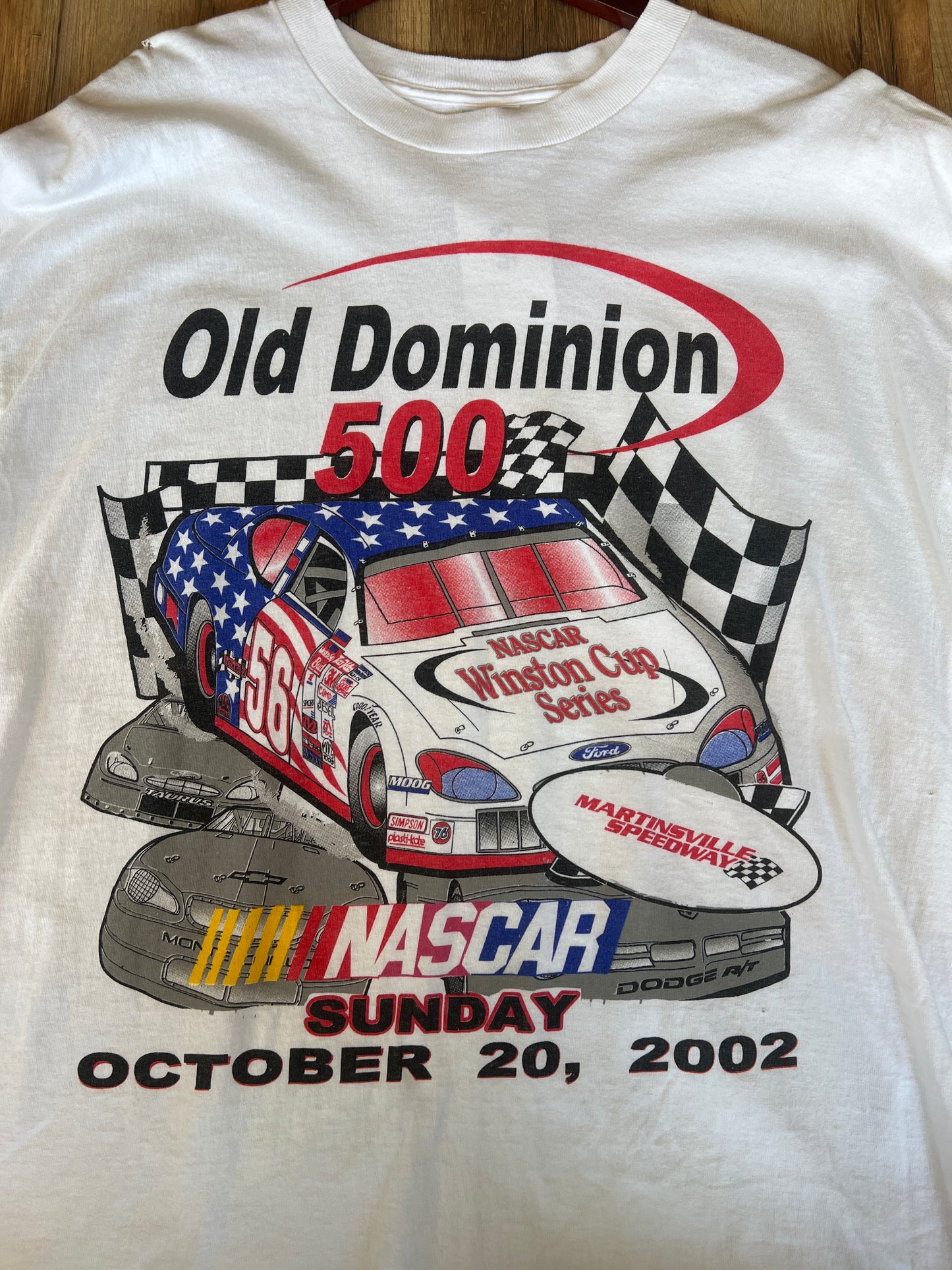NASCAR Old Dominion 500 Racing Tshirt, Size XL