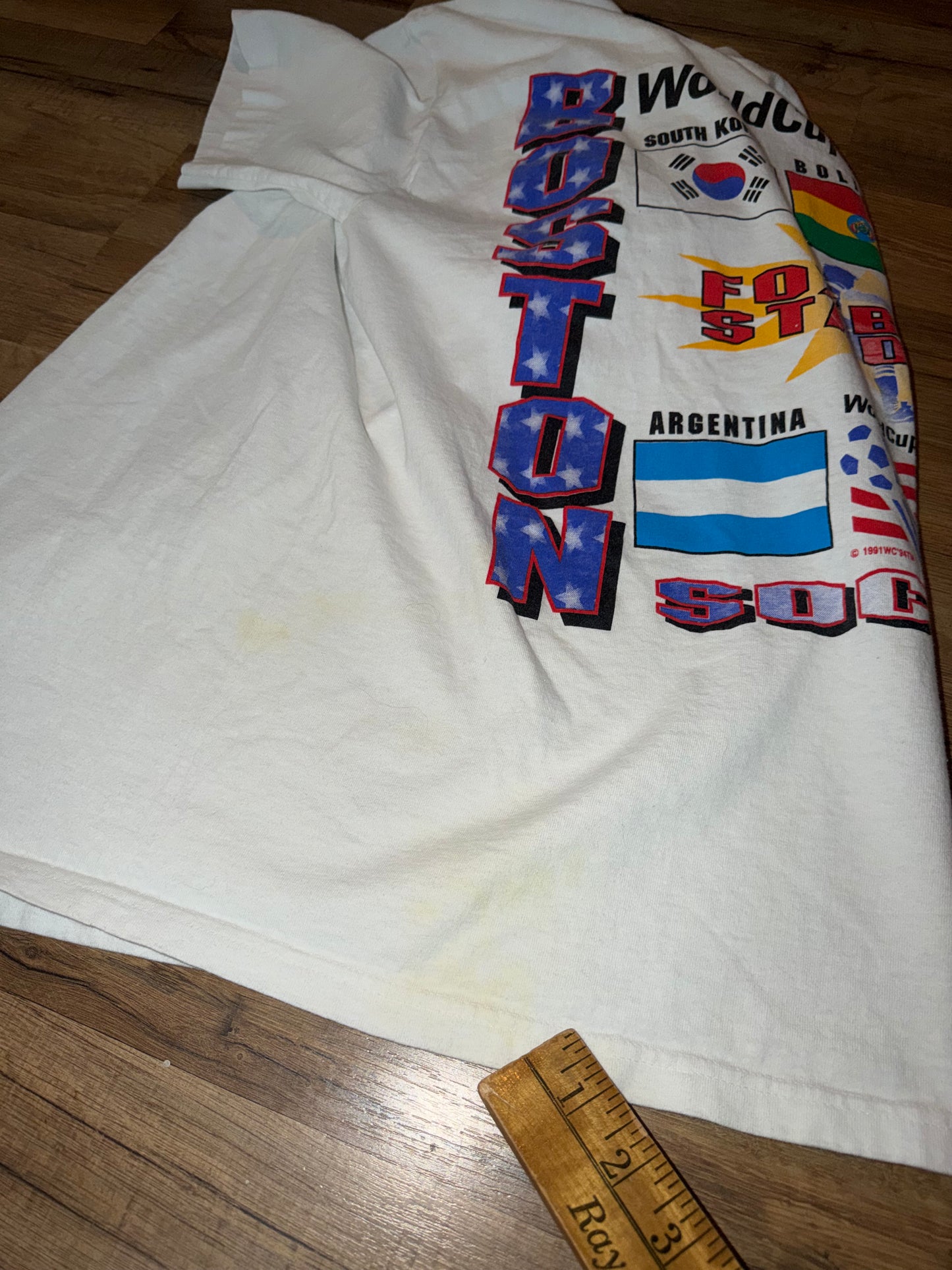 Boston 1994 FIFA World Cup Soccer Tshirt, Size L