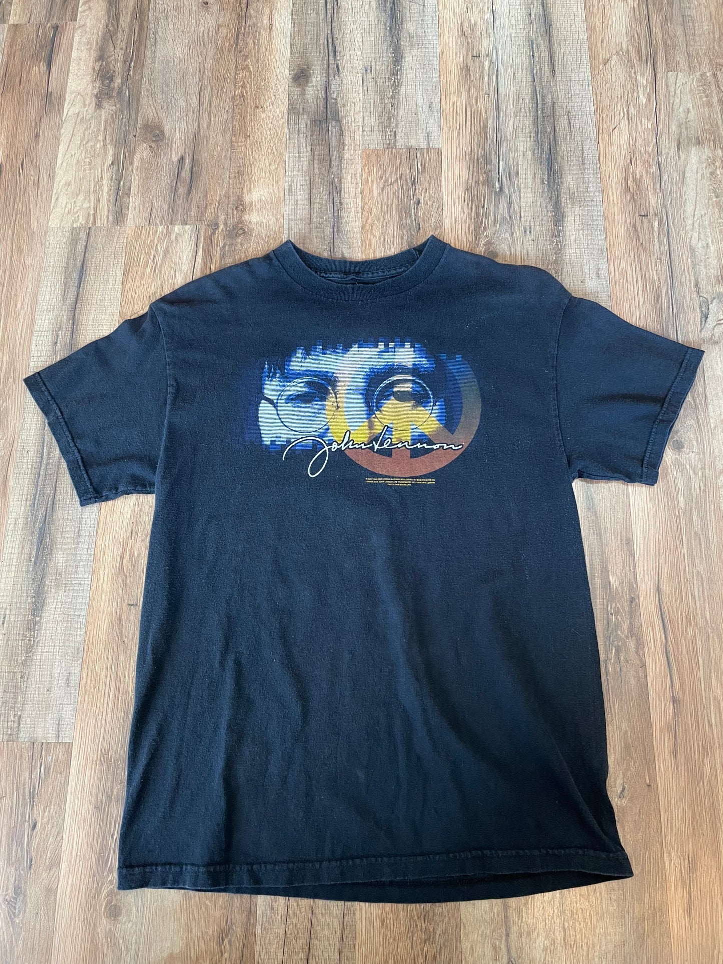 2005 John Lennon Black T-Shirt Size Medium