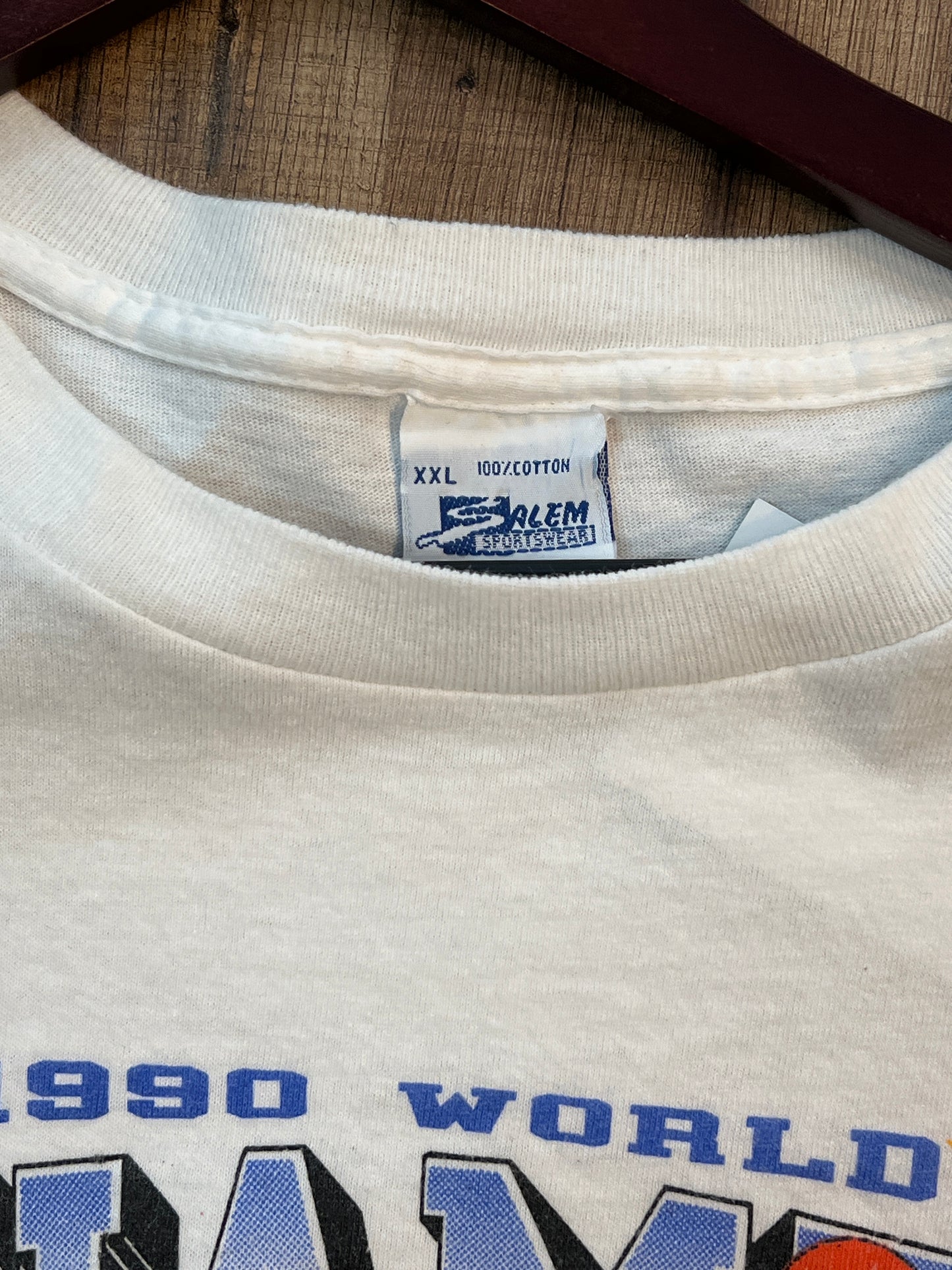 1990 Detroit Pistons Champions Tshirt, Size XXL