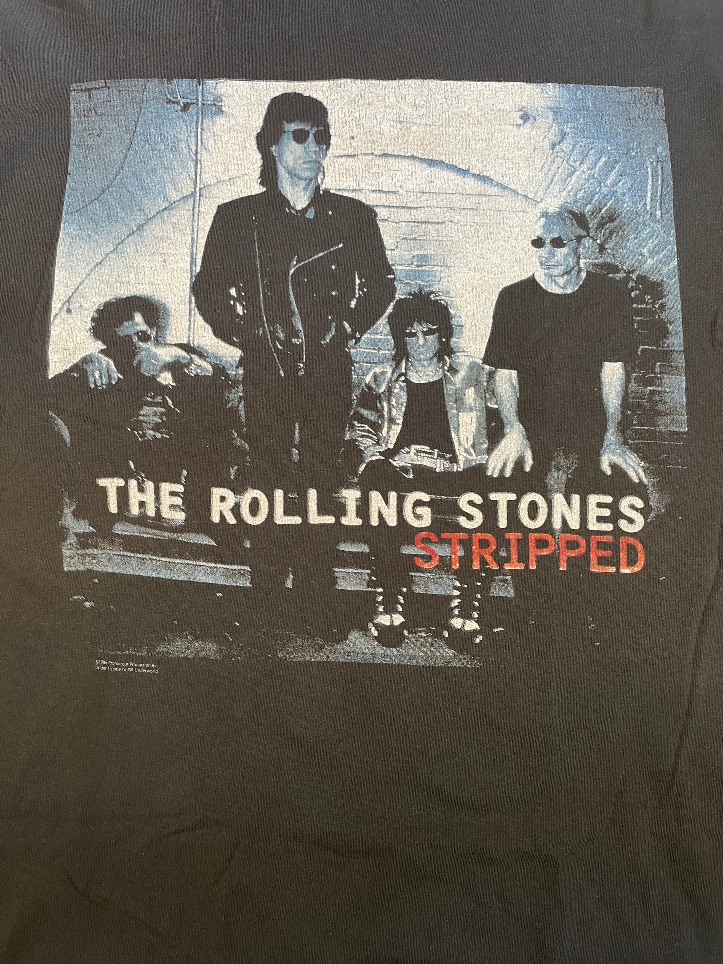 1996 Rolling Stones Black T-Shirt Size L