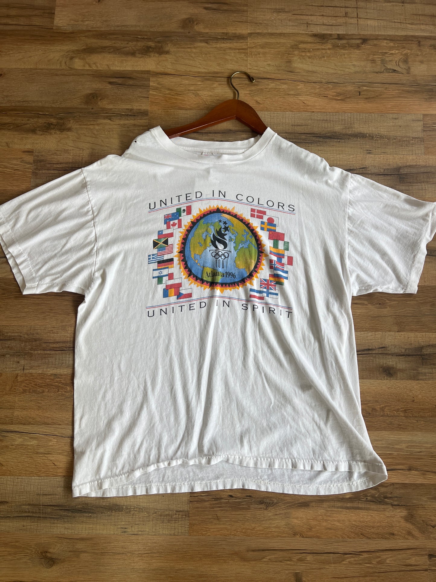 1996 Atlanta Olympics United in Colors Tshirt, Size XL