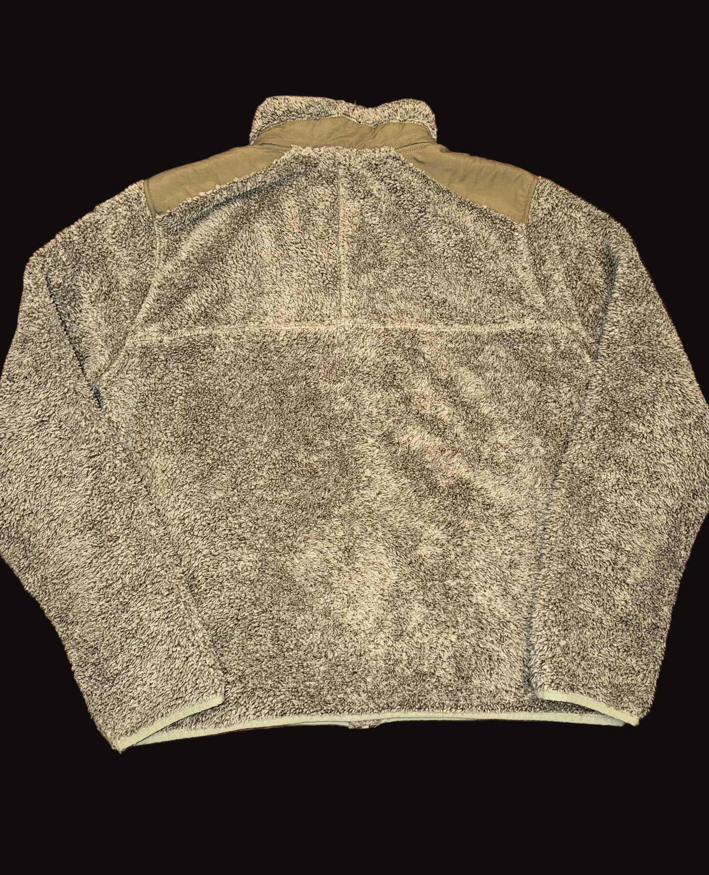 L.L. Bean Pile Flece Sherpa Full Zip Jacket Large Olive Green
