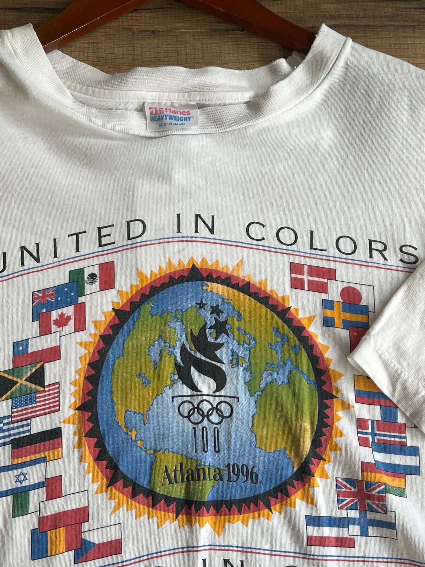 1996 Atlanta Olympics United in Colors Tshirt, Size XL