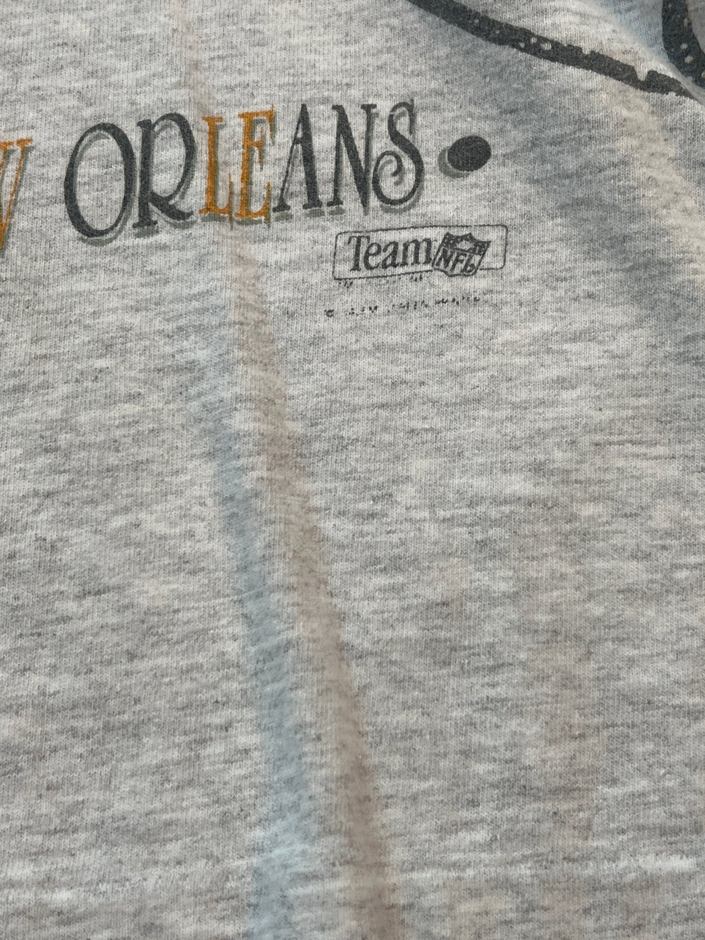 90s New Orleans Saints Aerial Assault Salem Sports AOP Tshirt, Size Large