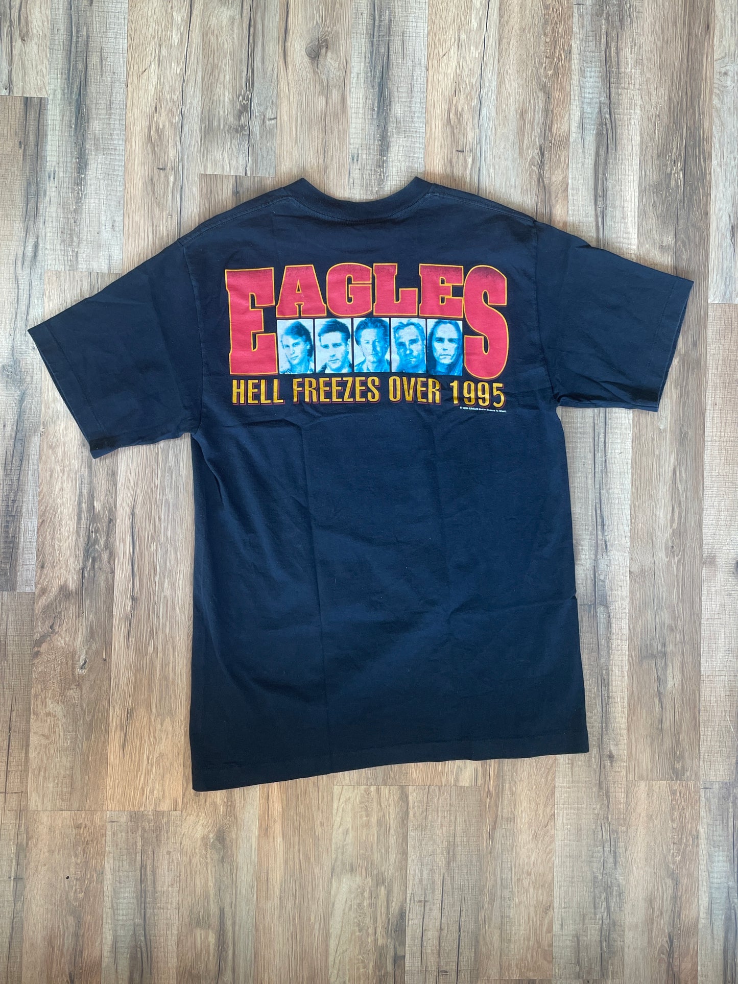 1995 Eagles Hell Freezes Over Black T-Shirt Size L
