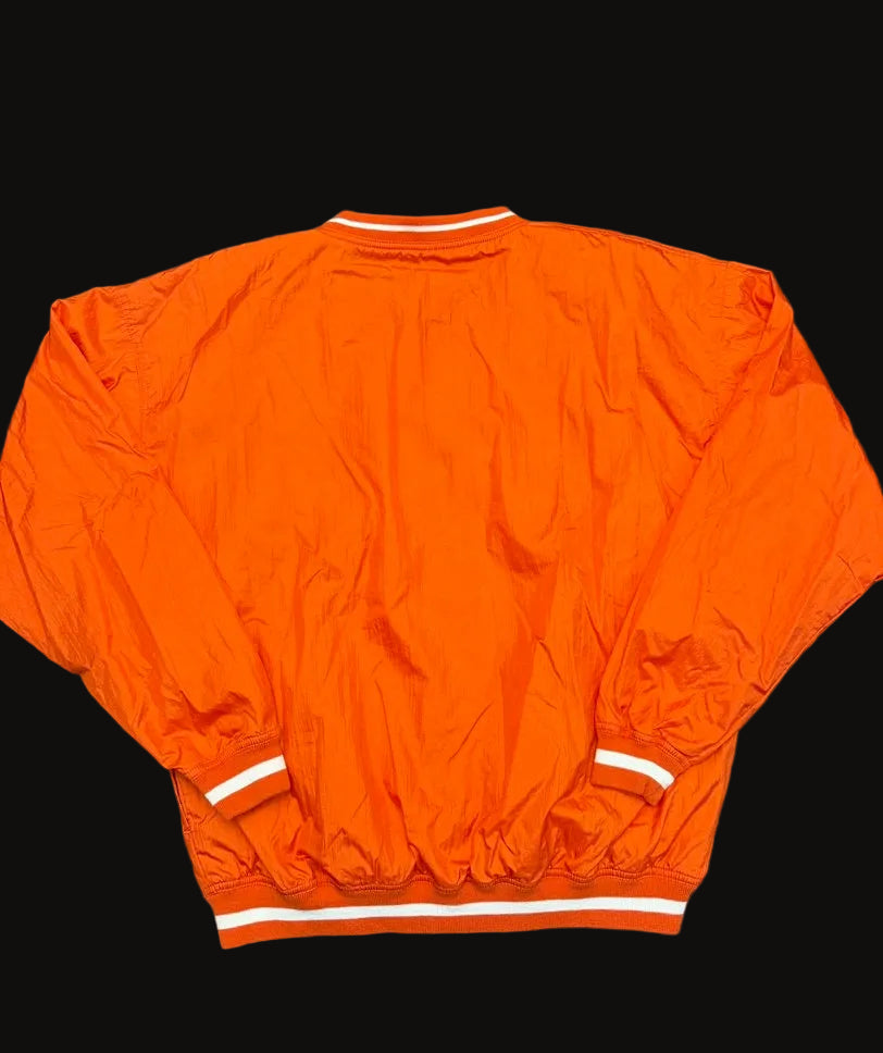 Vintage University of Tennessee Volunteers Embroidered Windbreaker Size XL Orange Nylon