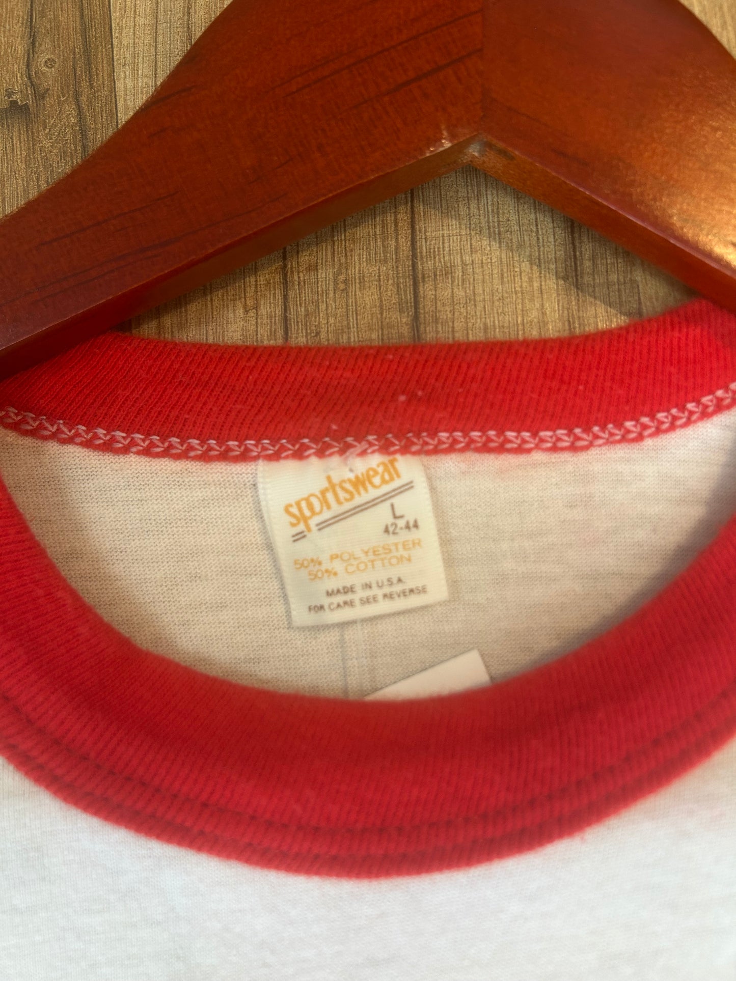80s Vintage Ringers MLB Tshirt, Size L