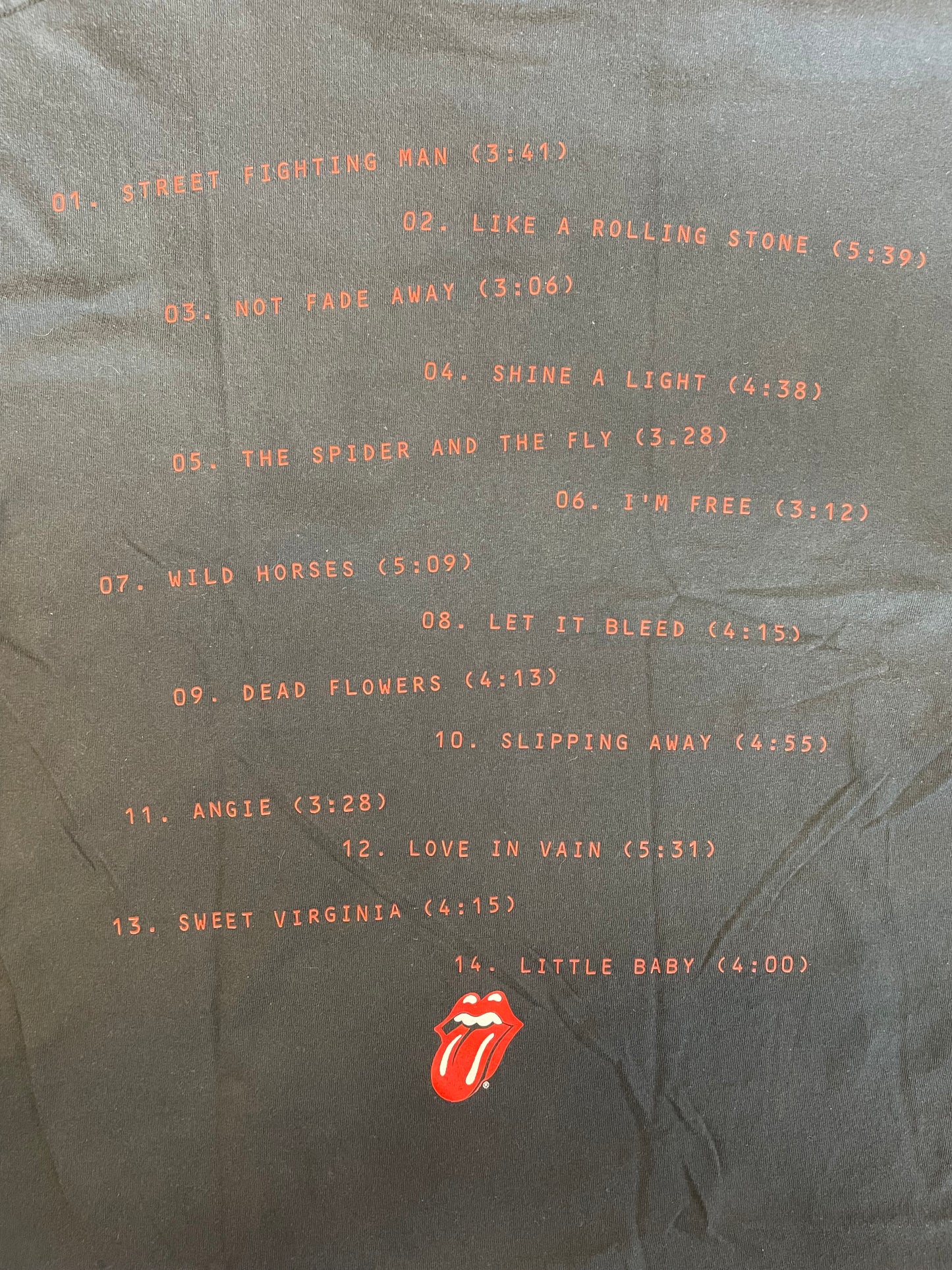 1996 Rolling Stones Black T-Shirt Size L
