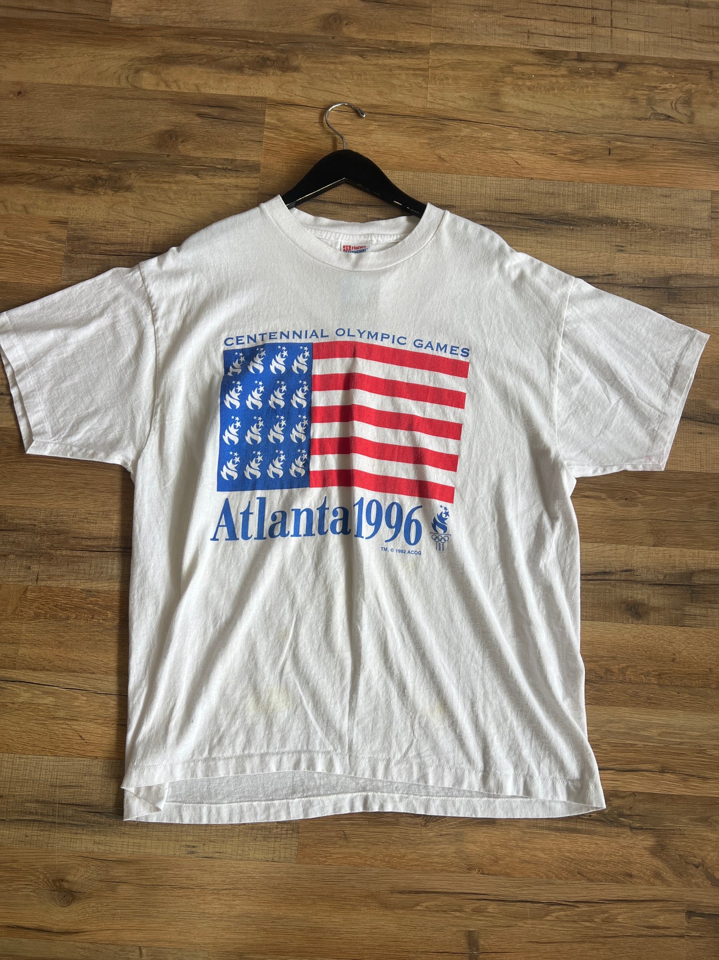 1996 Atlanta Olympics Flag Tshirt, Size XL