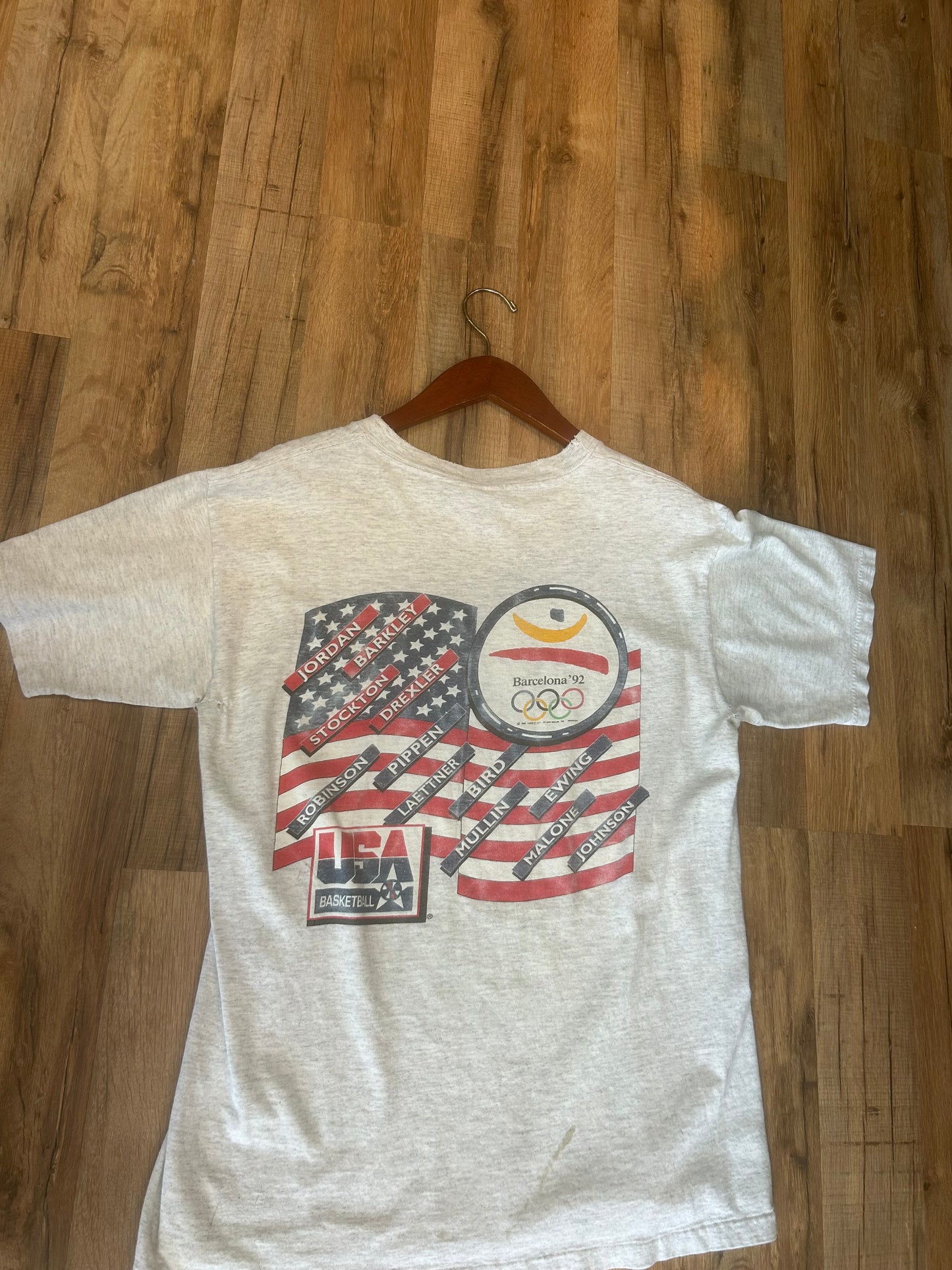 1992 USA Dream Team Caricature Tshirt, Size M
