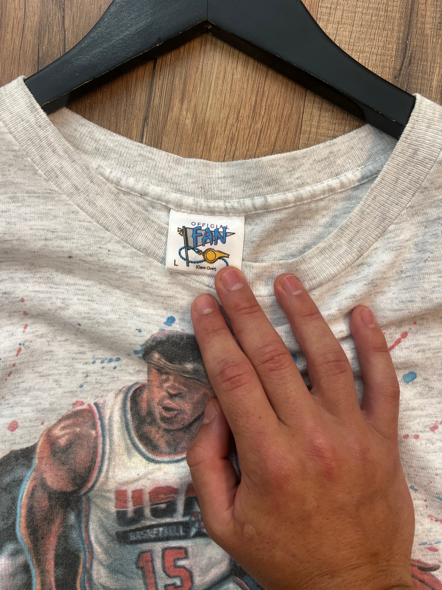 1992 Team USA Magic Johnson Tshirt, Size Large