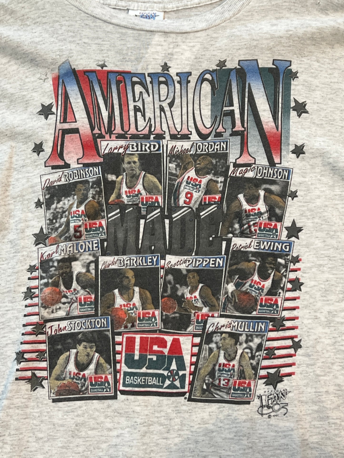 1992 Team USA Dream Team Tshirt, Size Large
