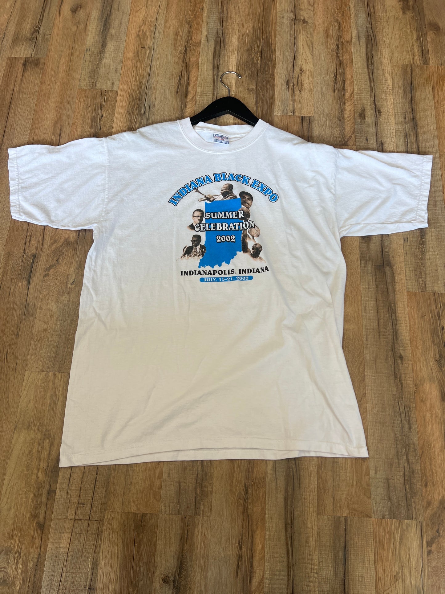 2002 Indiana Black Expo Tshirt, Size XL