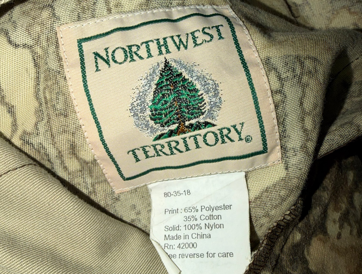 Vintage Northwest Territory Sniper Camo Brush Pants 36x30