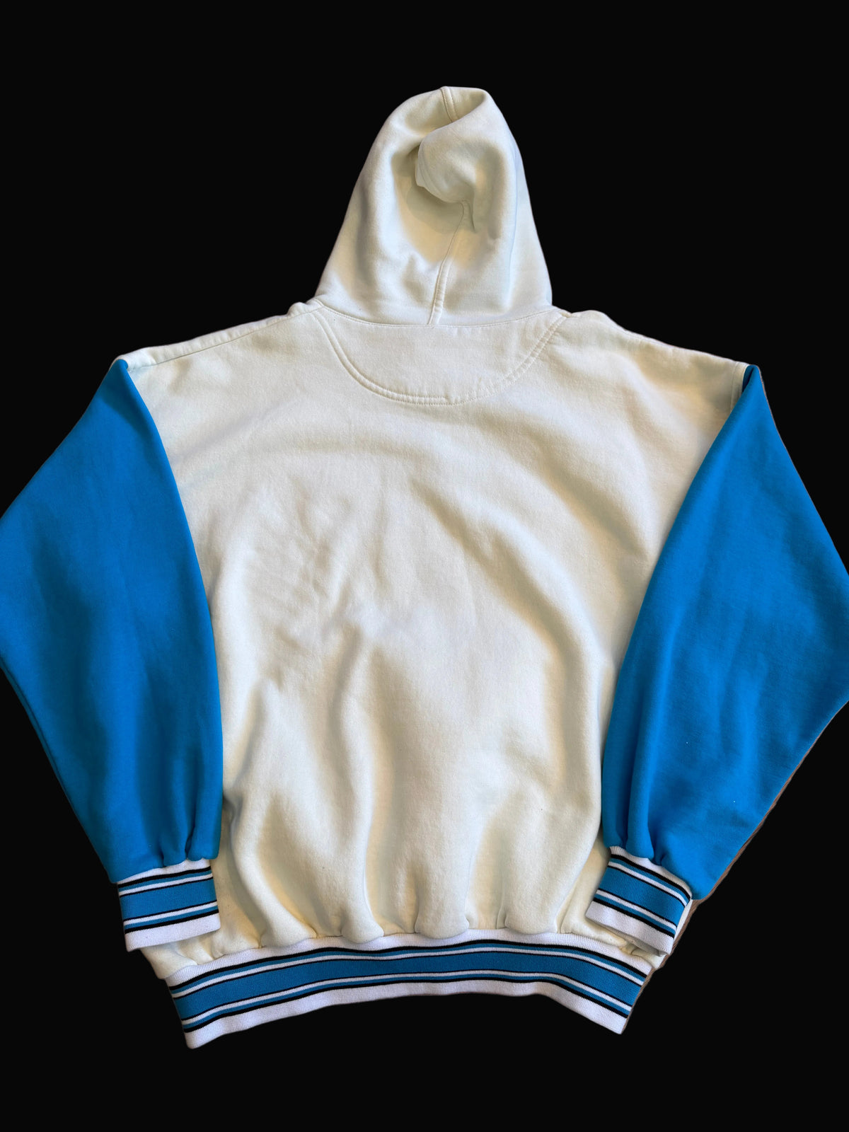 UNC Double Hood Match 1 Cream Carolina Blue XL Hoodie Sweatshirt