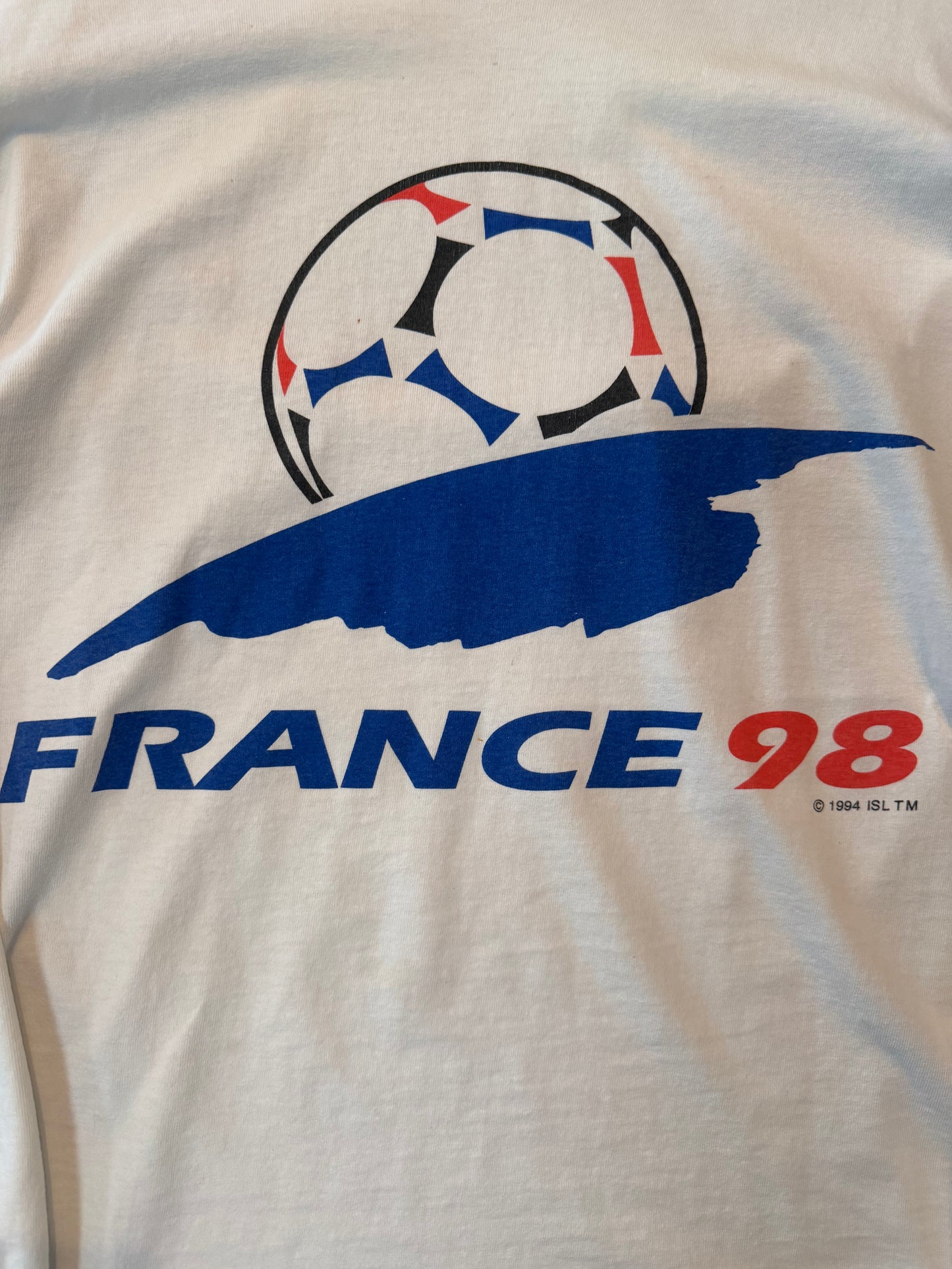 France 1998 FIFA World Cup Soccer Long Sleeve Shirt, Size Large