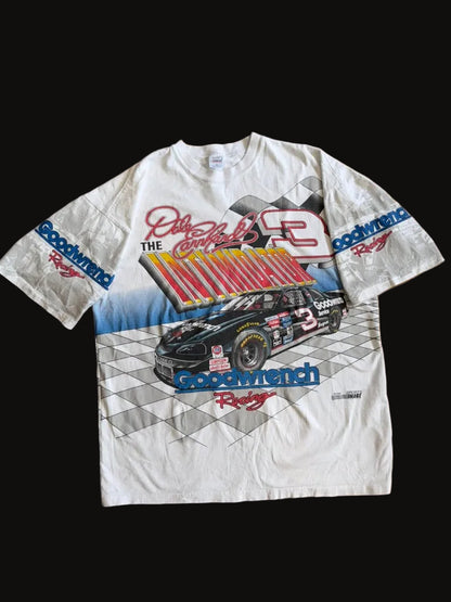 1995 Dale Earnhardt The Intimidator Goodwrench Racing #3 NASCAR AOP XL White