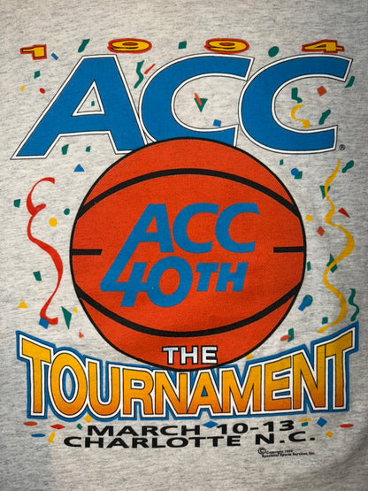1994 ACC Tournament 40th Year Anniversary Charlotte XL Grey