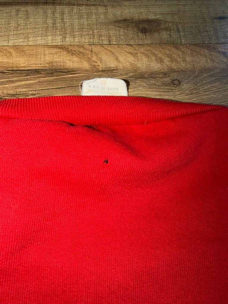 University of Alabama Crimson Tide Stripe Crewneck Sweater XL Red White