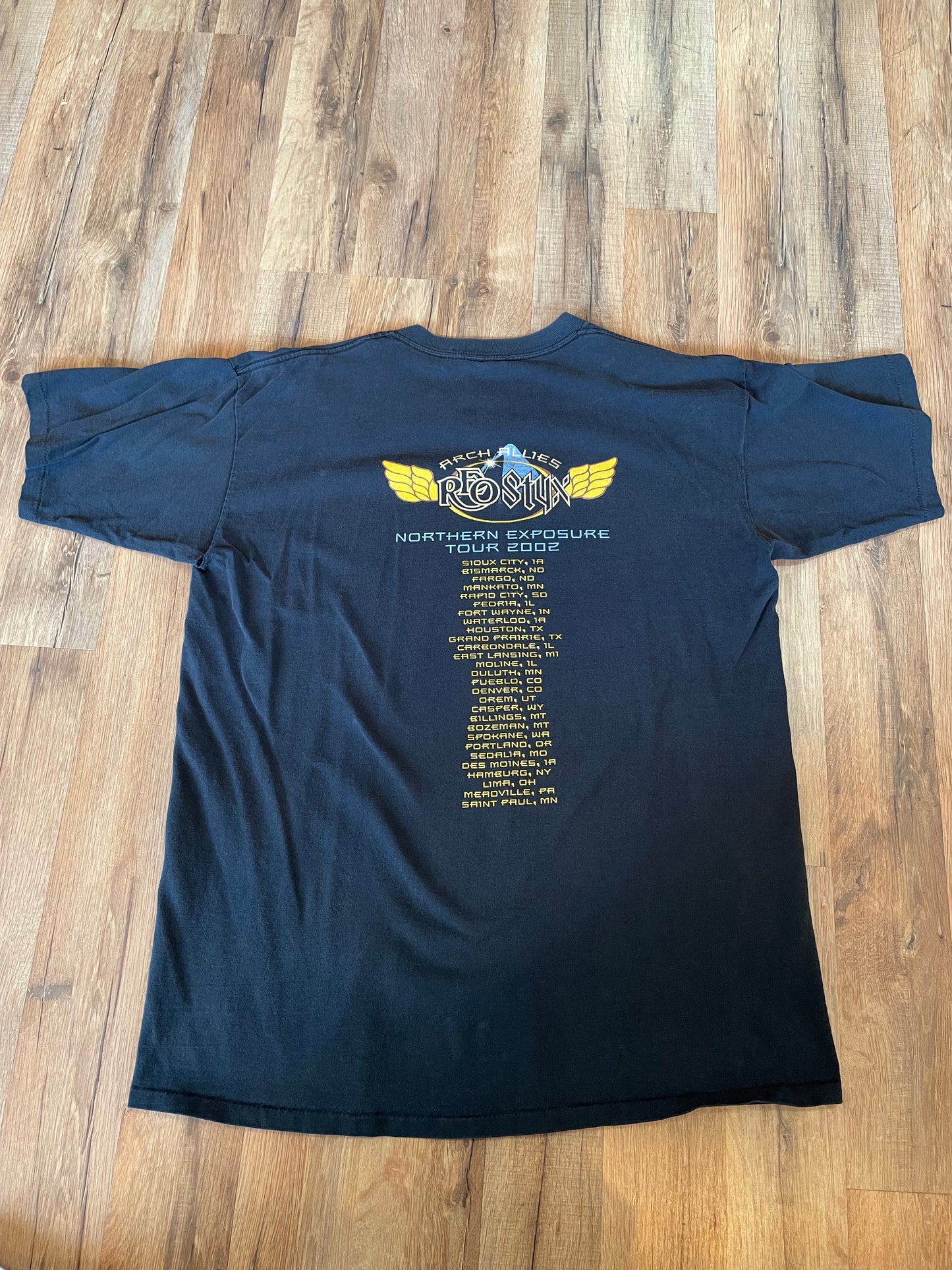 2002 StuxRFO Northern Exposure Tour Black T-Shirt Size XL
