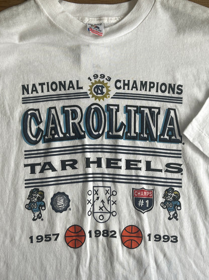 1993 UNC Tar Heels National Champs Tshirt, Size XXL
