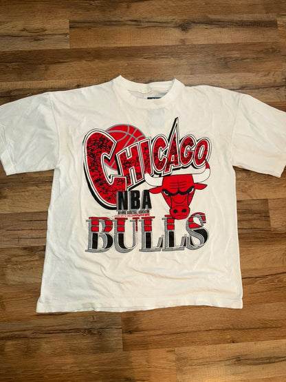 Chicago Bulls NBA 90s Camo Basketball Medium White