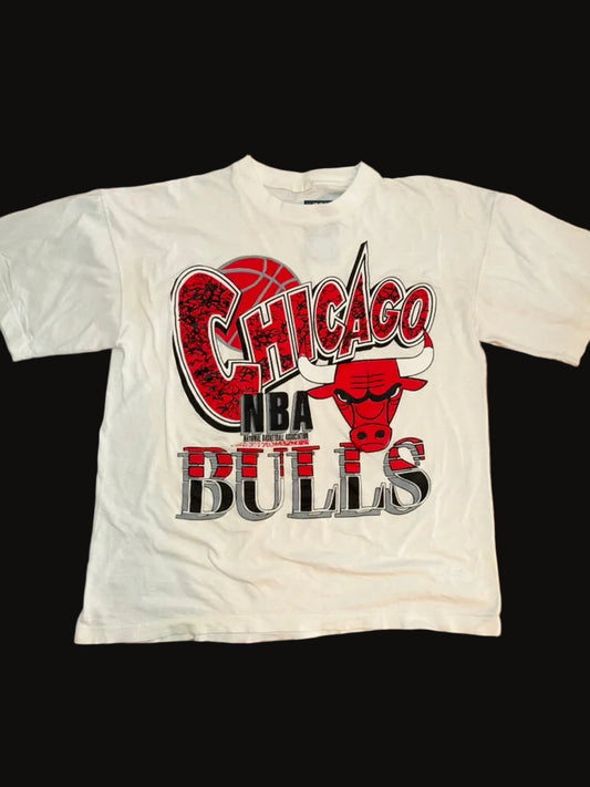 Chicago Bulls NBA 90s Camo Basketball Medium White