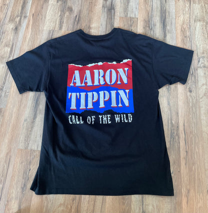 1993 Aaron Tippin Call Of The Wild Black T-Shirt Size XL