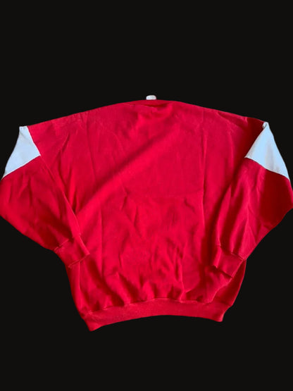 University of Alabama Crimson Tide Stripe Crewneck Sweater XL Red White