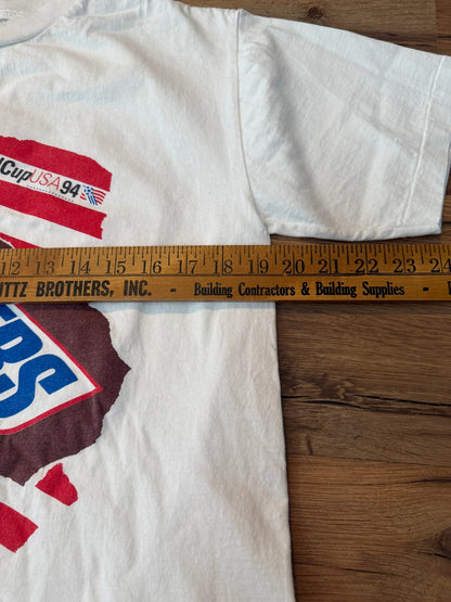 Adidas Snickers Promo 1994 FIFA World Cup Soccer Tshirt, Size Adult Small