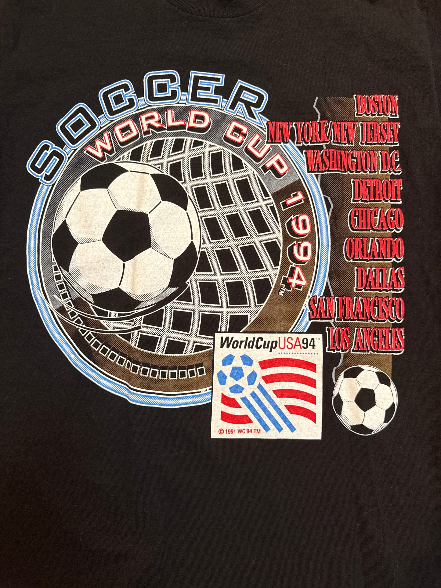 1994 World Cup USA Host Cities Tshirt, Size L