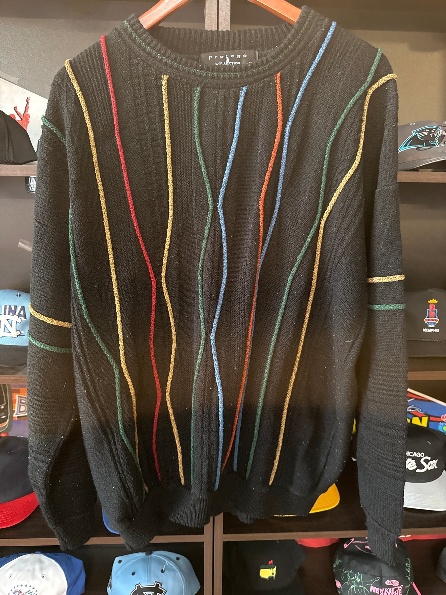 VTG Coogi Style 3D Knit Protege Collection Sweater, Size XL