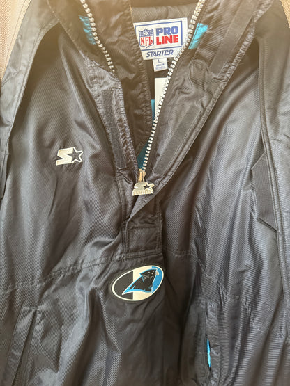90s Panthers Puffer Starter Jacket, Size L