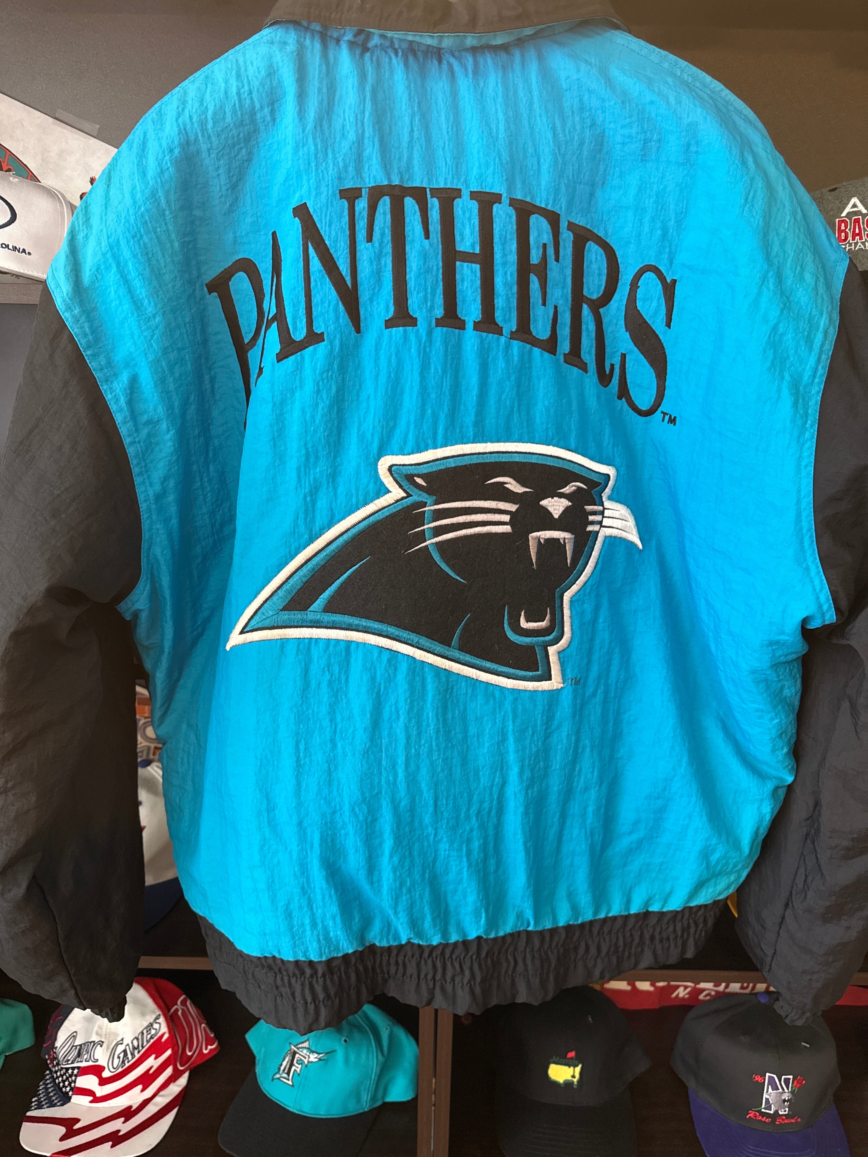 90s Panthers Puffer Nutmeg Jacket, Size L – Alley Oop Culture Exchange