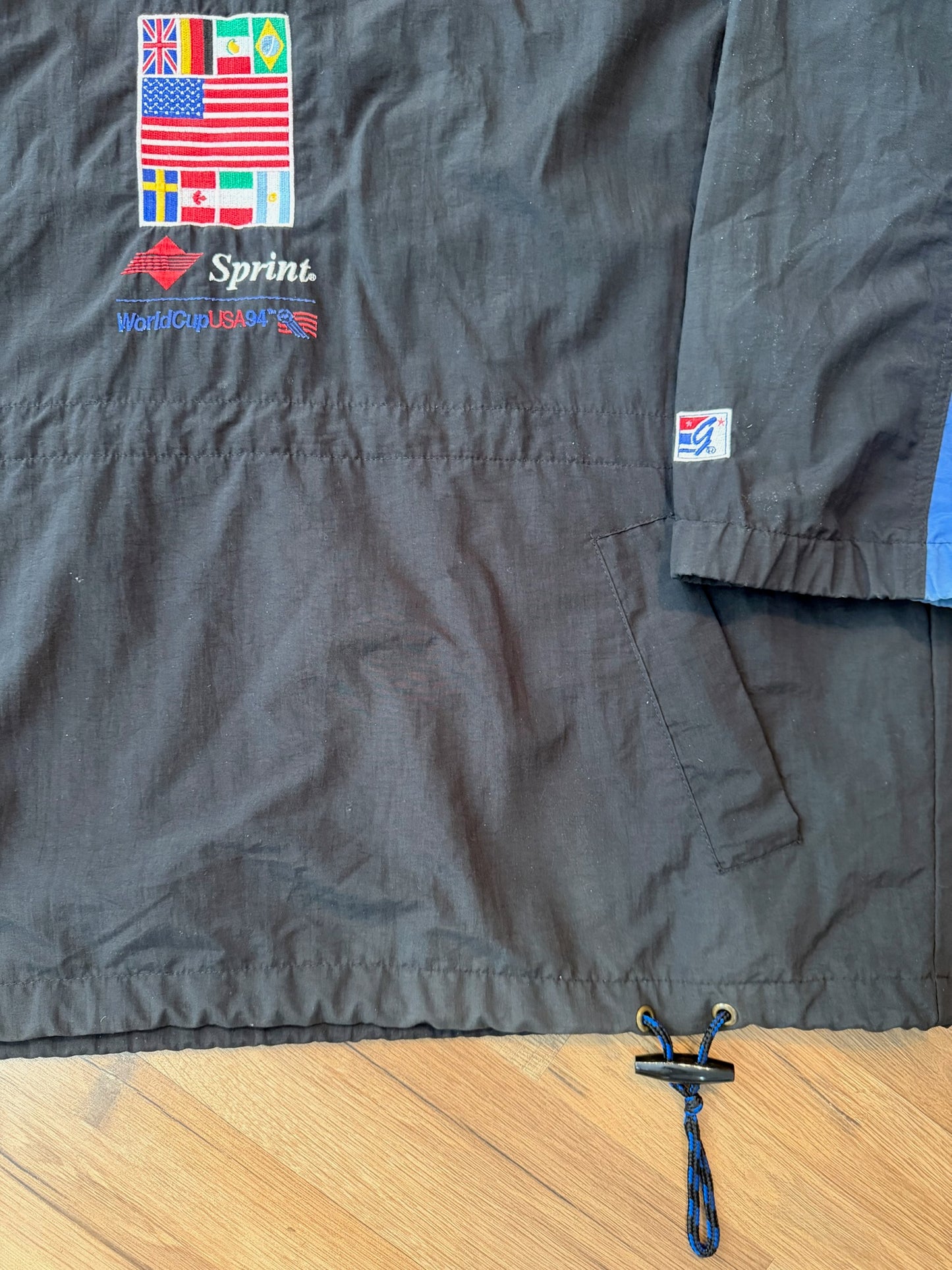 The Game World Cup 1994 USA Print Promo Parka Windbreaker,  Size XL