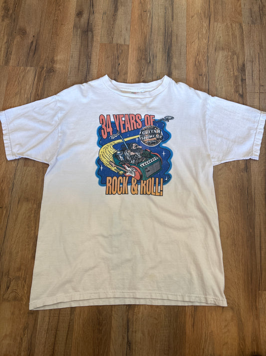 Vintage 34 Years of Rock & Roll Guitar Showcase 1999, Size Large
