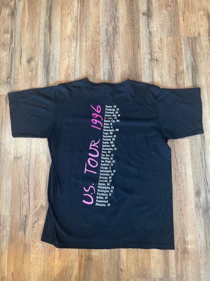 1996 Neil Diamond U.S. Tour Black T-Shirt Size L