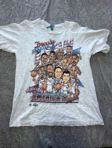 Vintage Dream Team Americas Best Basketball USA 1996 Salem Sportswear Mens Large