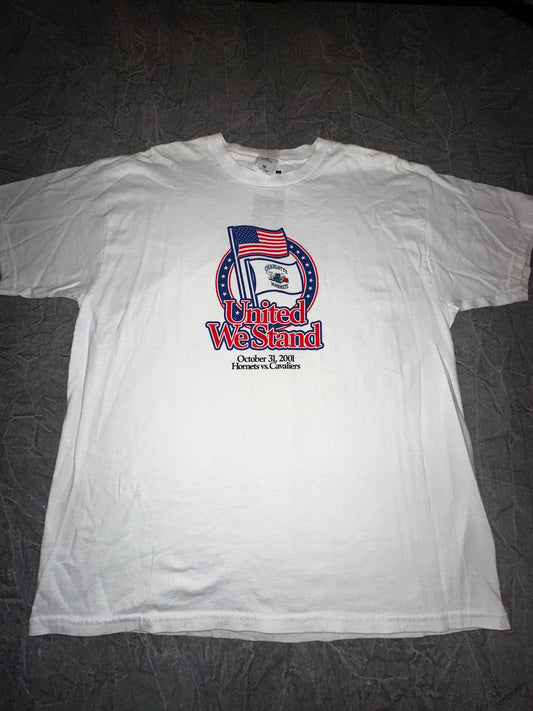 Vintage 2001 Charlotte Hornets v Cleveland Cavaliers "United We Stand" Size XL First Union USA