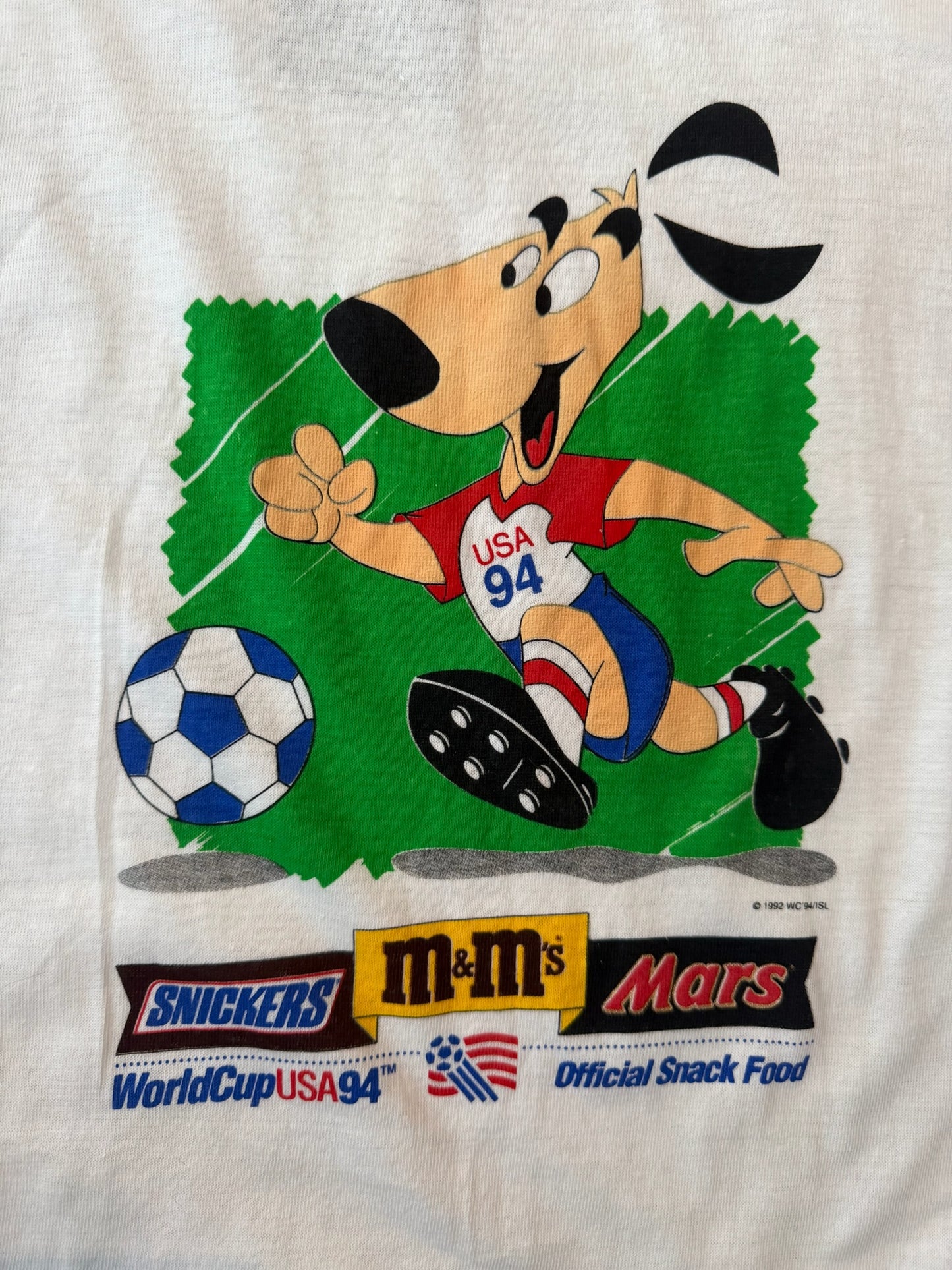 Snickers Promo 1994 FIFA World Cup Soccer Tshirt, Size L