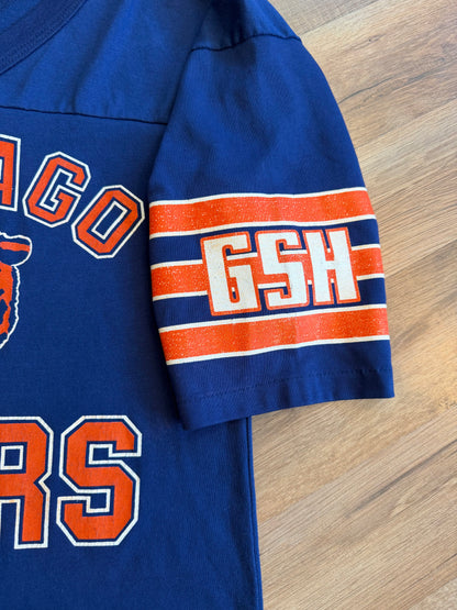 80s Chicago Bears Shirt Jersey Navy Garan Brand Small