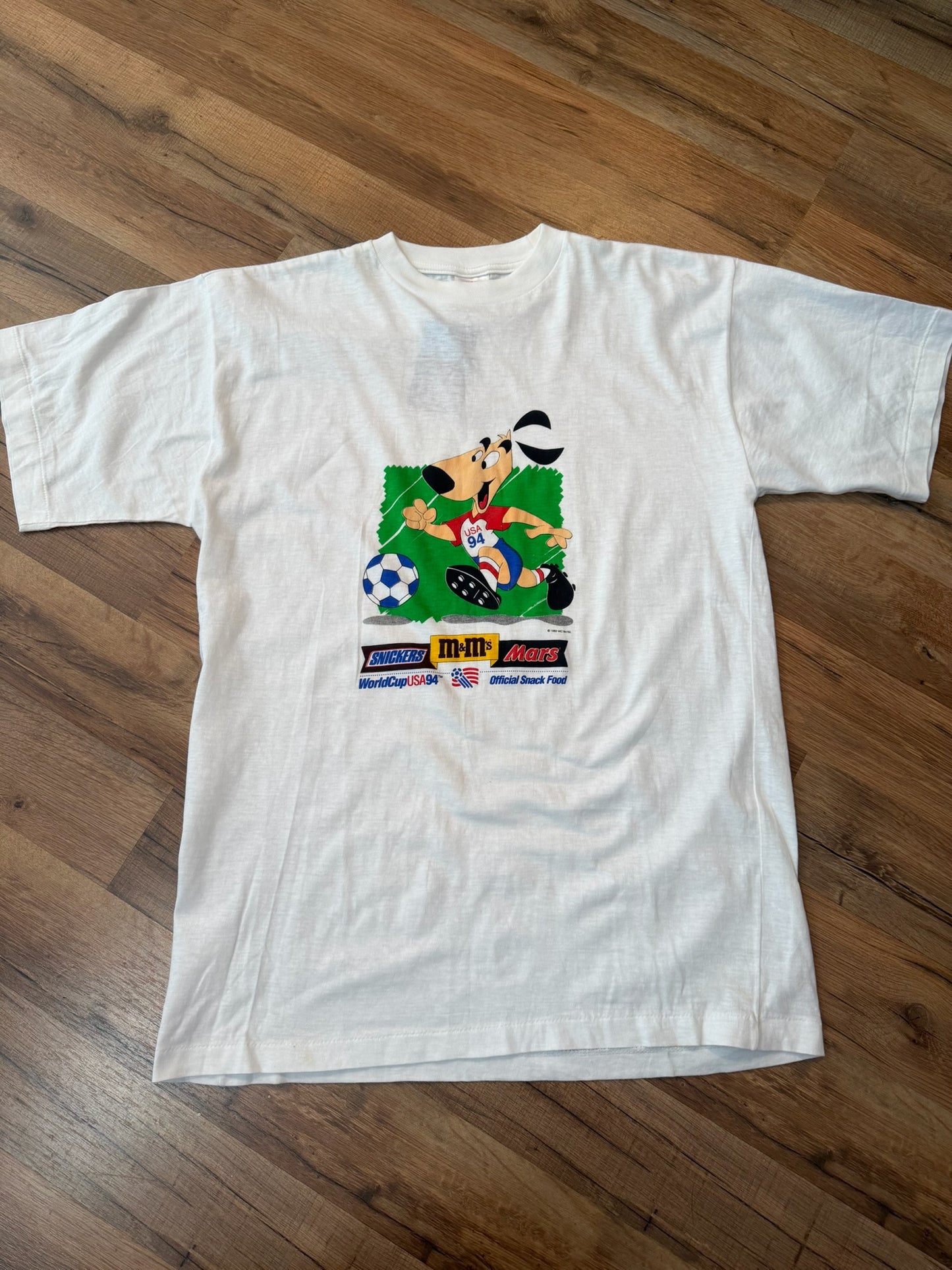 Snickers Promo 1994 FIFA World Cup Soccer Tshirt, Size L
