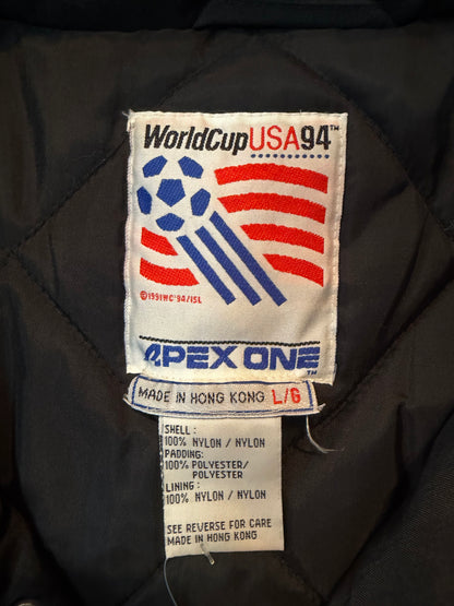 Apex One FIFA World Cup 1994 Soccer Puffer Jacket, Size Large