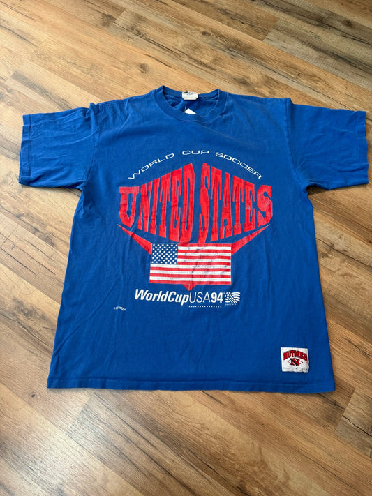 United States 1994 FIFA World Cup Soccer Tshirt, Size XL (062)