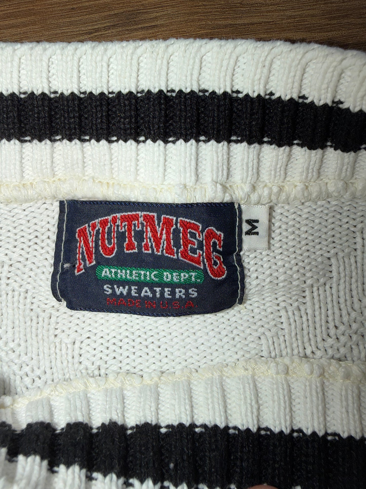 University of Colorado Buffaloes Knit Sweater Nutmeg Athletic White Medium