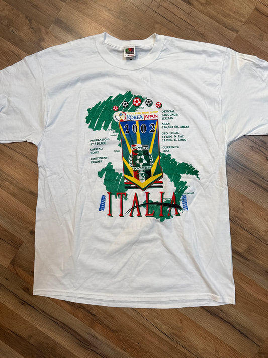 2002 FIFA World Cup Italy (Italia) Tshirt, Size XL